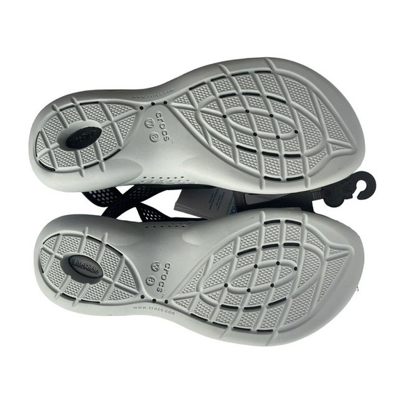Crocs Women’s LiteRide 360 Sandals - Black/Light Grey Size 4 💎 - Picture 5 of 5
